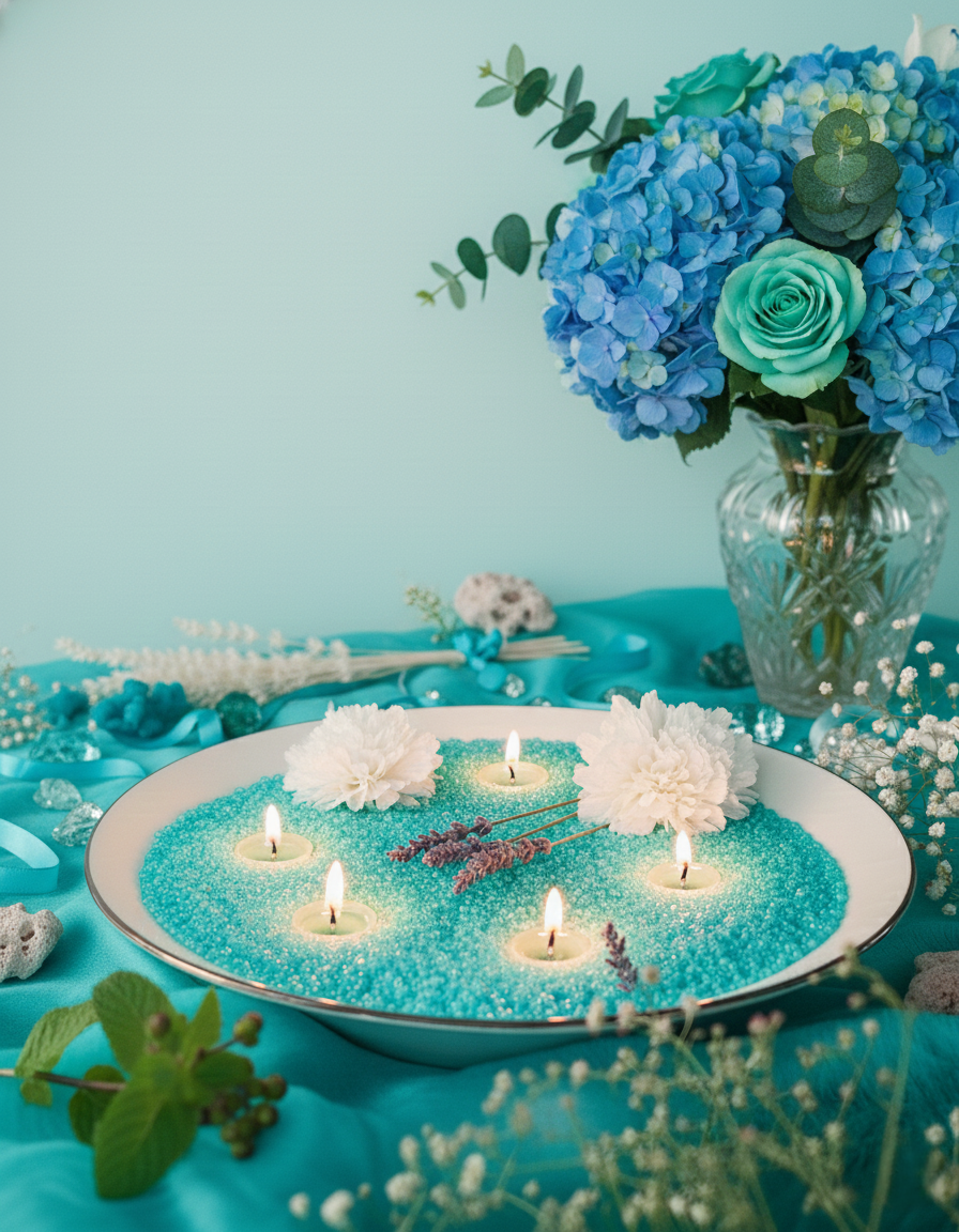 Mombatti Pearled Candle