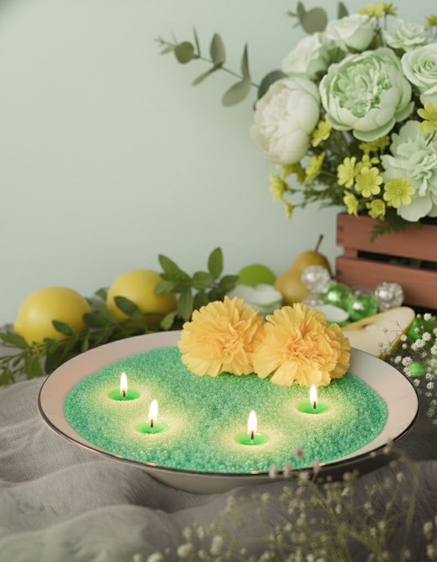 Mombatti Pearled Candle