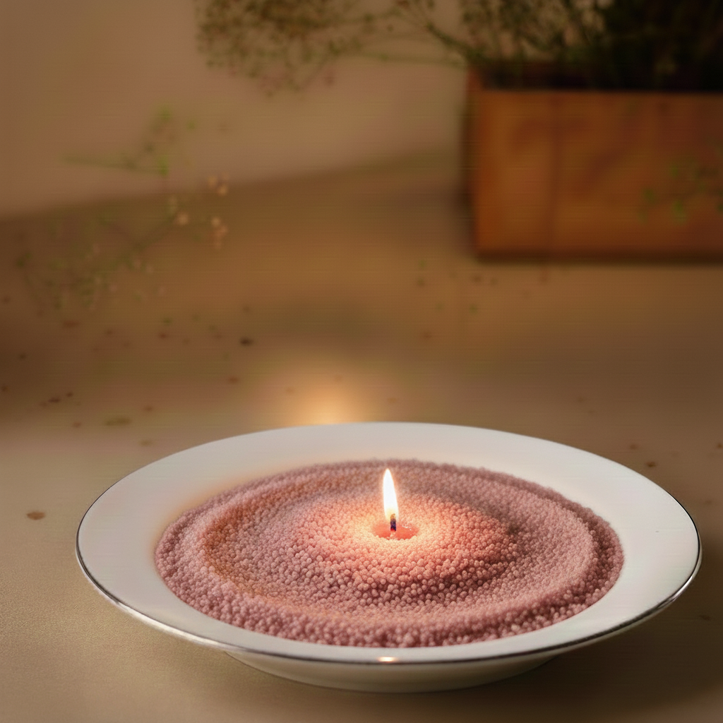 Pearled candle (Pack of 4)