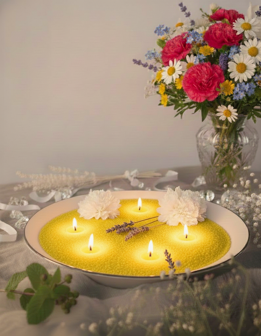 Lemon Pearled Candle