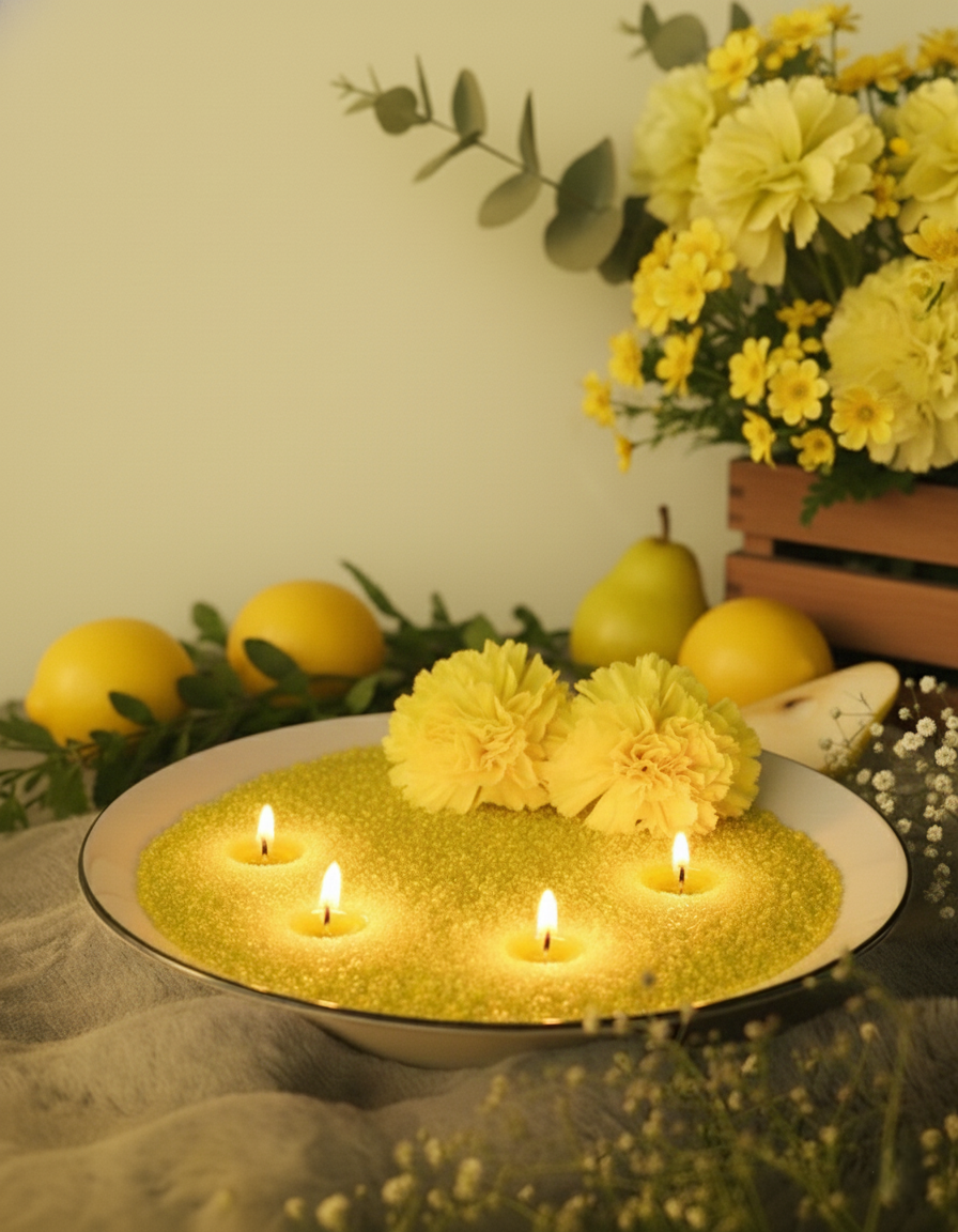 Lemon Pearled Candle